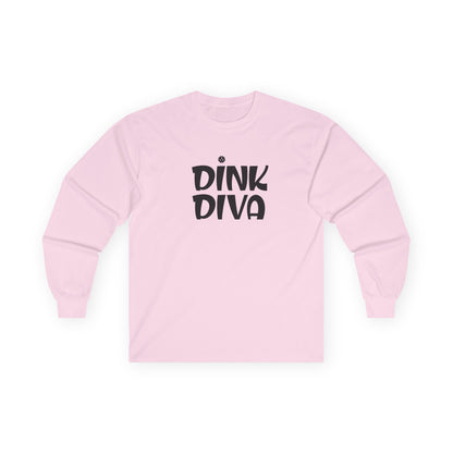 Women's Unique Pickleball Long Sleeves top - Dink Diva Pink