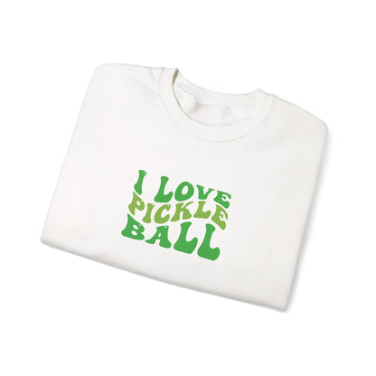 Men's Comfy Pickleball Sweatshirt - I Love Pickleball