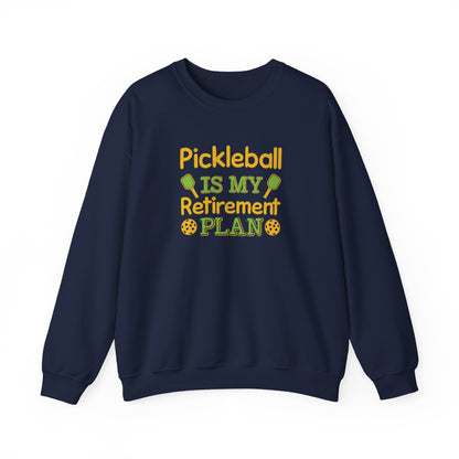 Women's Pickleball Sweatshirt - Pickleball Is My Retirement Plan Navy