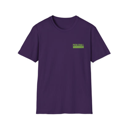 Men's Pickleball T-shirt - Life Is Good Pickleball Make It Better Purple