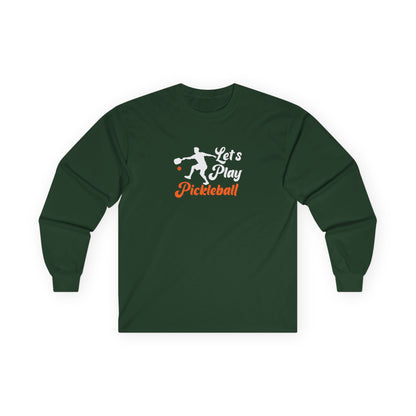 Men's Playful Pickleball Long Sleeves top - Let's Play Pickleball S
