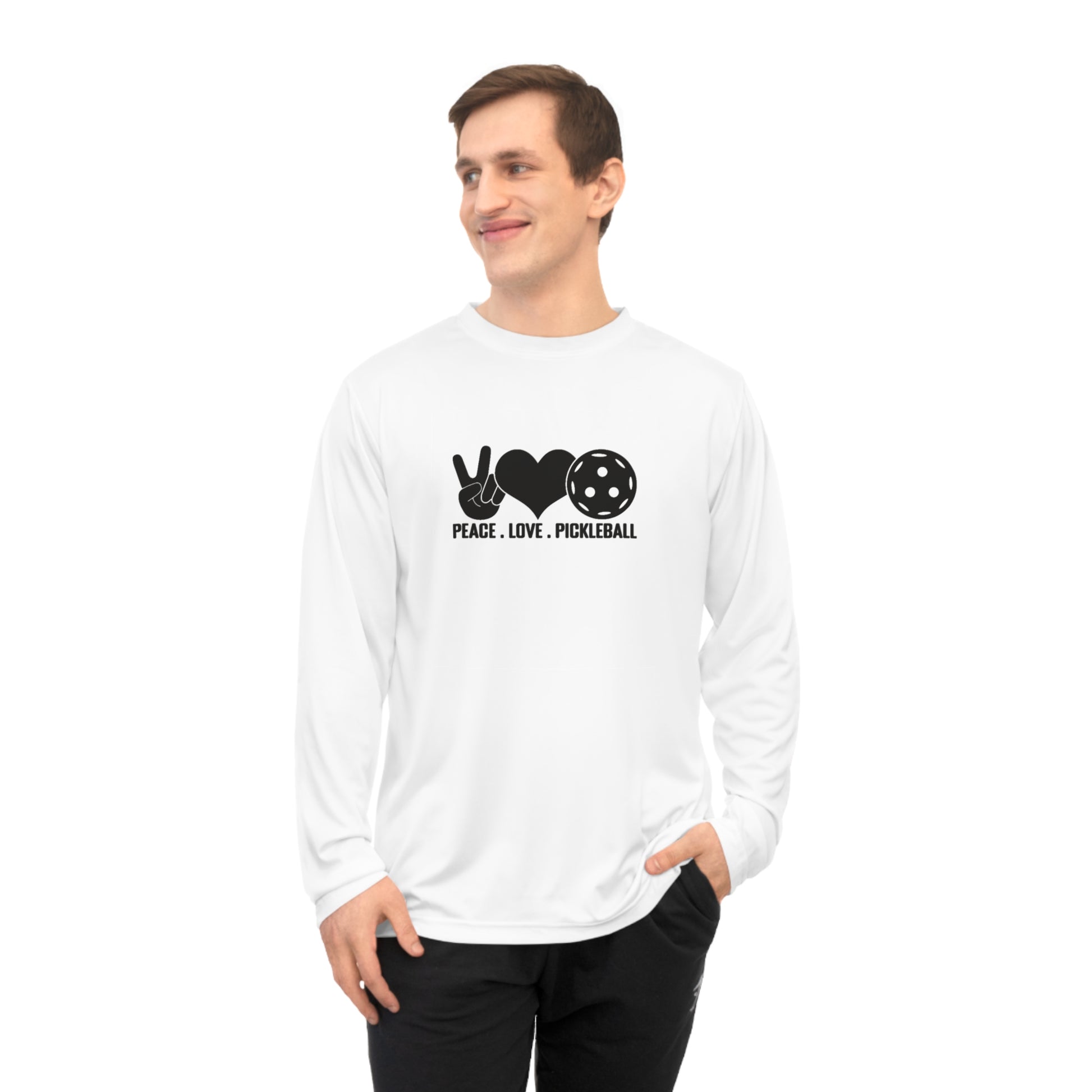 Men's Pickleball Long Sleeves top - Peace, Love, Pickleball