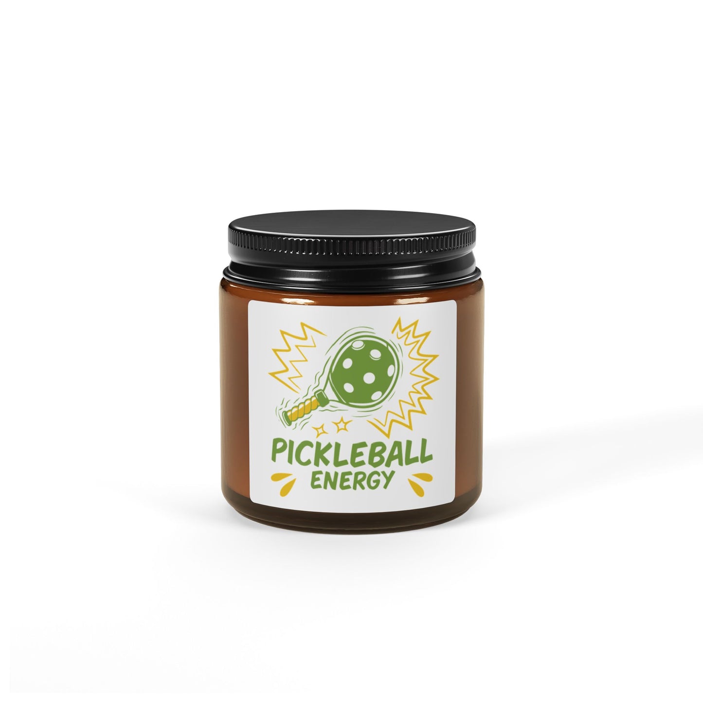 Pickleball Energetic Candle - Pickleball Energy Amber