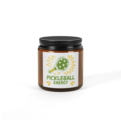Pickleball Energetic Candle - Pickleball Energy Amber