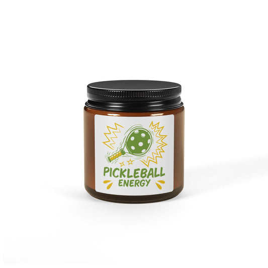 Pickleball Energetic Candle - Pickleball Energy Amber