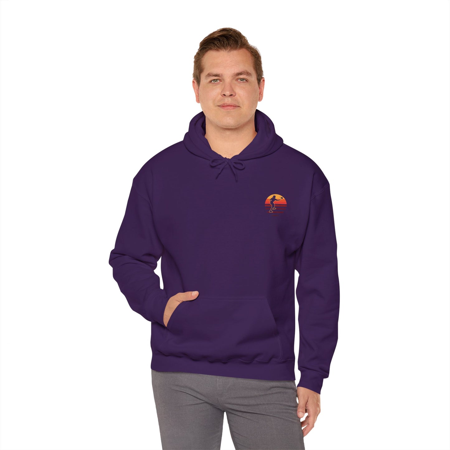 Men's Bold Pickleball Hoodie - There's No Crying in Pickleball