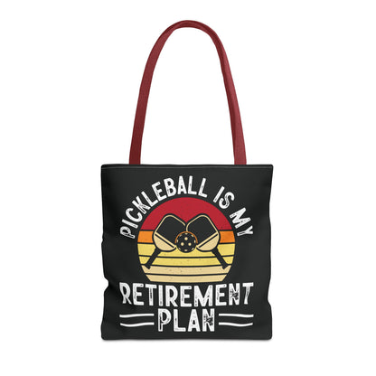 Pickleball Cool Tote Bag - Pickleball Is My Retirement Plan Red