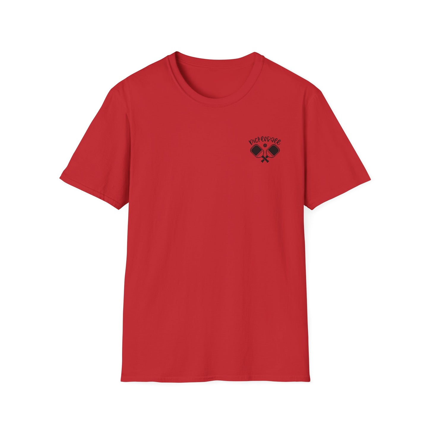 Women's Soft Pickleball T-shirt - It's a Good Day to Play Pickleball Red