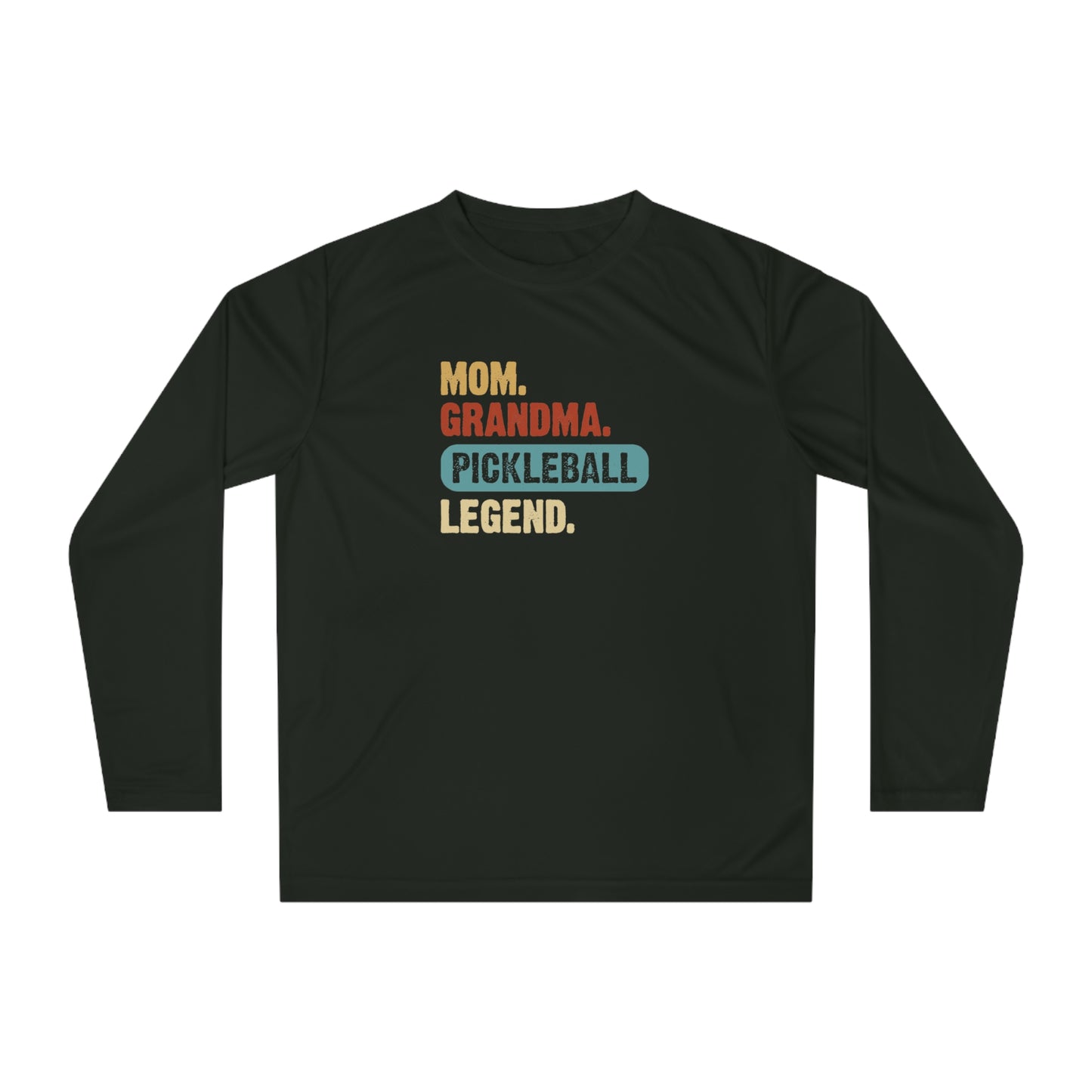 Women's Pickleball Long Sleeves top - Mom Grandma Pickleball Legend Black