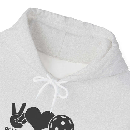 Women's Comfy Pickleball Hoodie - Peace, Love, Pickleball