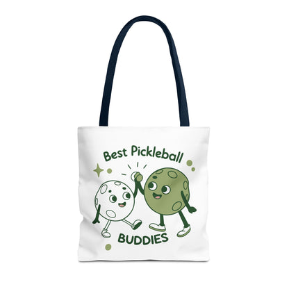 Pickleball Cute Tote Bag - Best Pickleball Buddies Navy