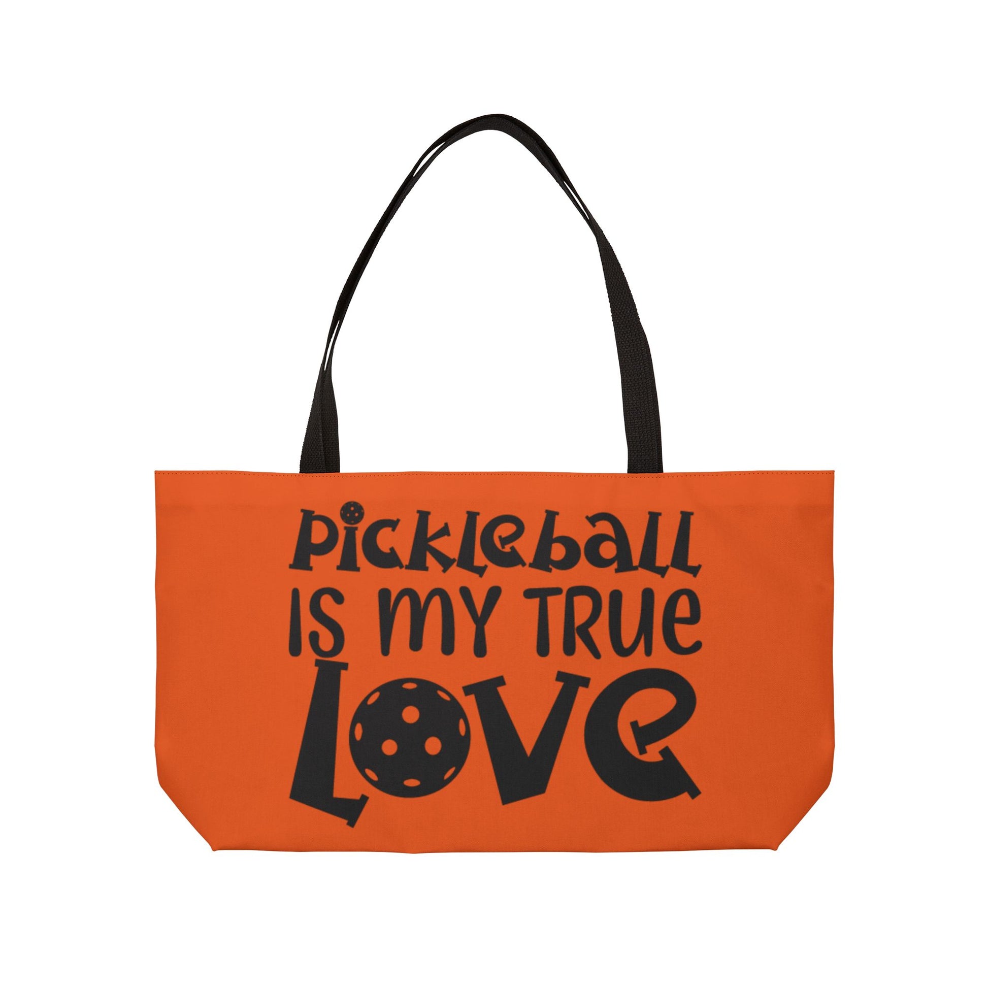 Pickleball Colorful Weekender bag - Pickleball Is My True Love Orange