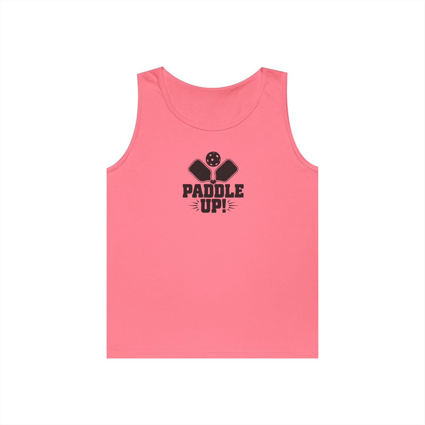 Women's Durable Pickleball Tank Top - Paddle Up Pink