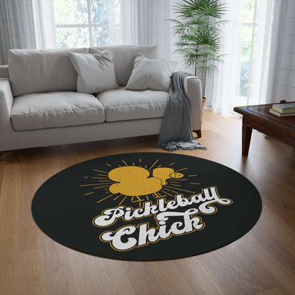Pickleball Creative Round Rug - Pickleball Chick