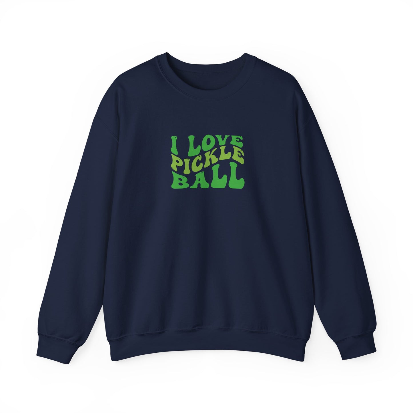 Men's Comfy Pickleball Sweatshirt - I Love Pickleball