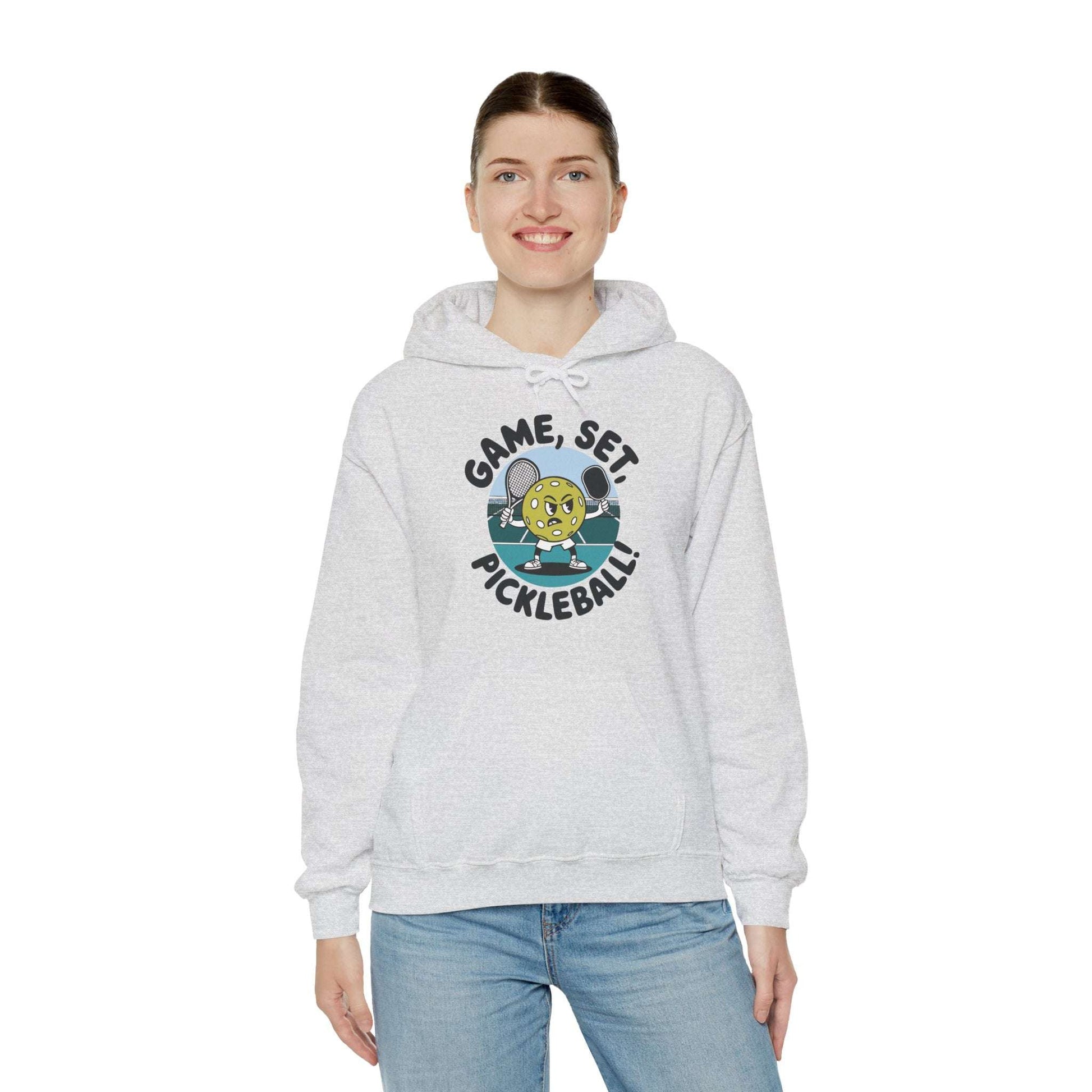 Women's Durable Pickleball Hoodie - Game, Set, Pickleball
