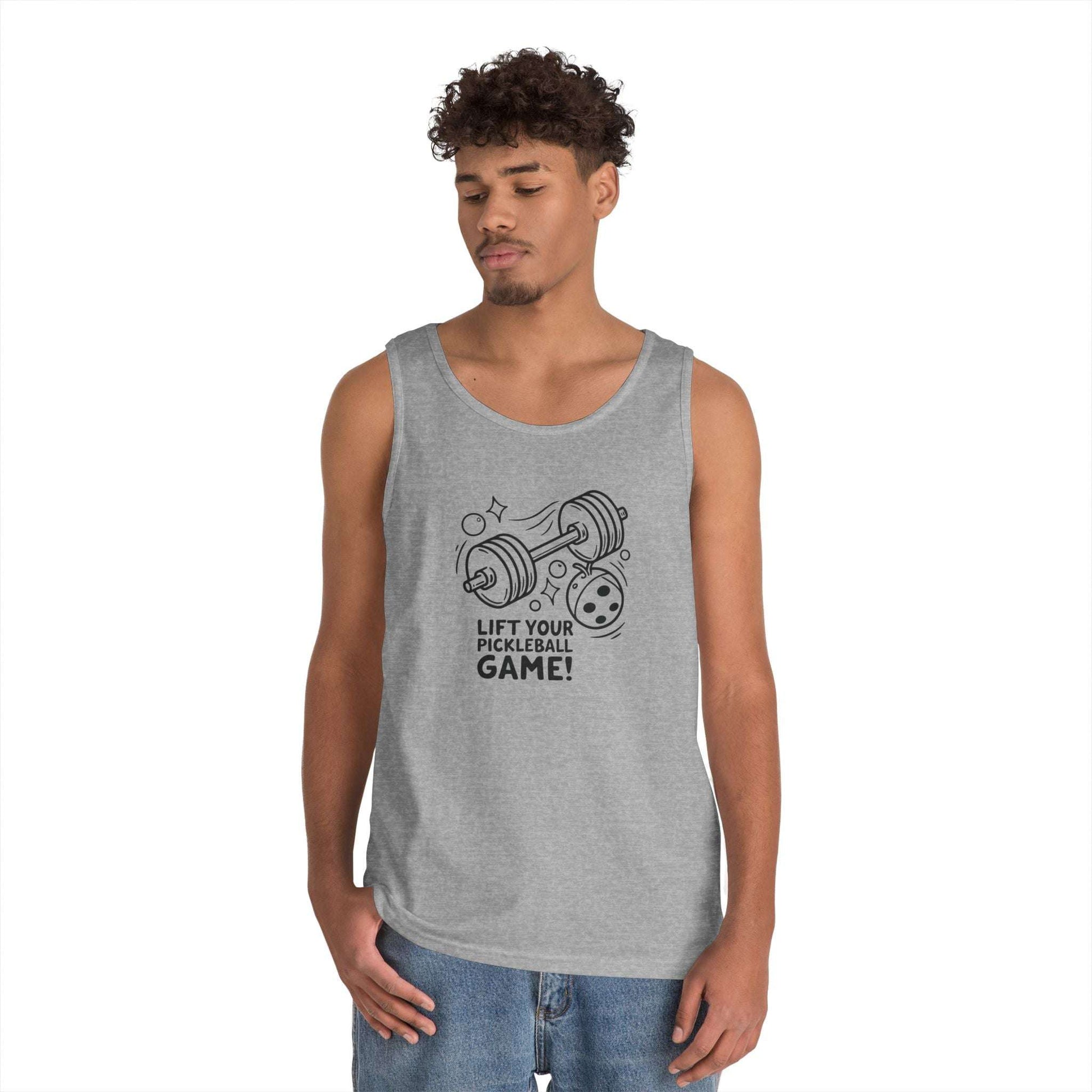 Men's Unique Pickleball Tank Top - Lift Your Pickleball Game