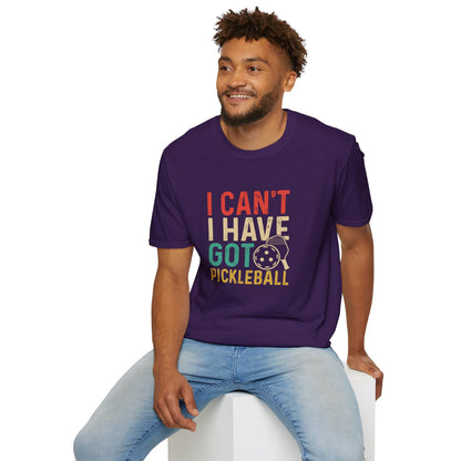 Men's Playful Pickleball T-shirt - I Can't, I Have Got Pickleball