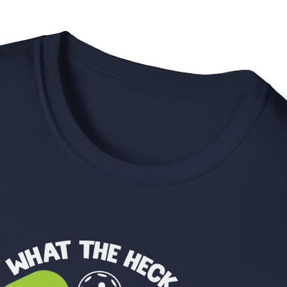 Men's Funny Pickleball T-shirt - What the Heck Is Pickleball?