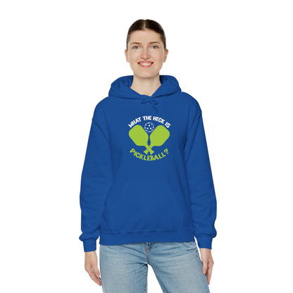 Women's Funny Pickleball Hoodie - What the Heck Is Pickleball?