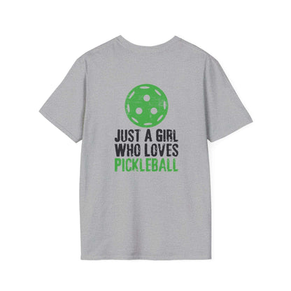 Women's Soft Pickleball T-shirt - Just a Girl Who Loves Pickleball