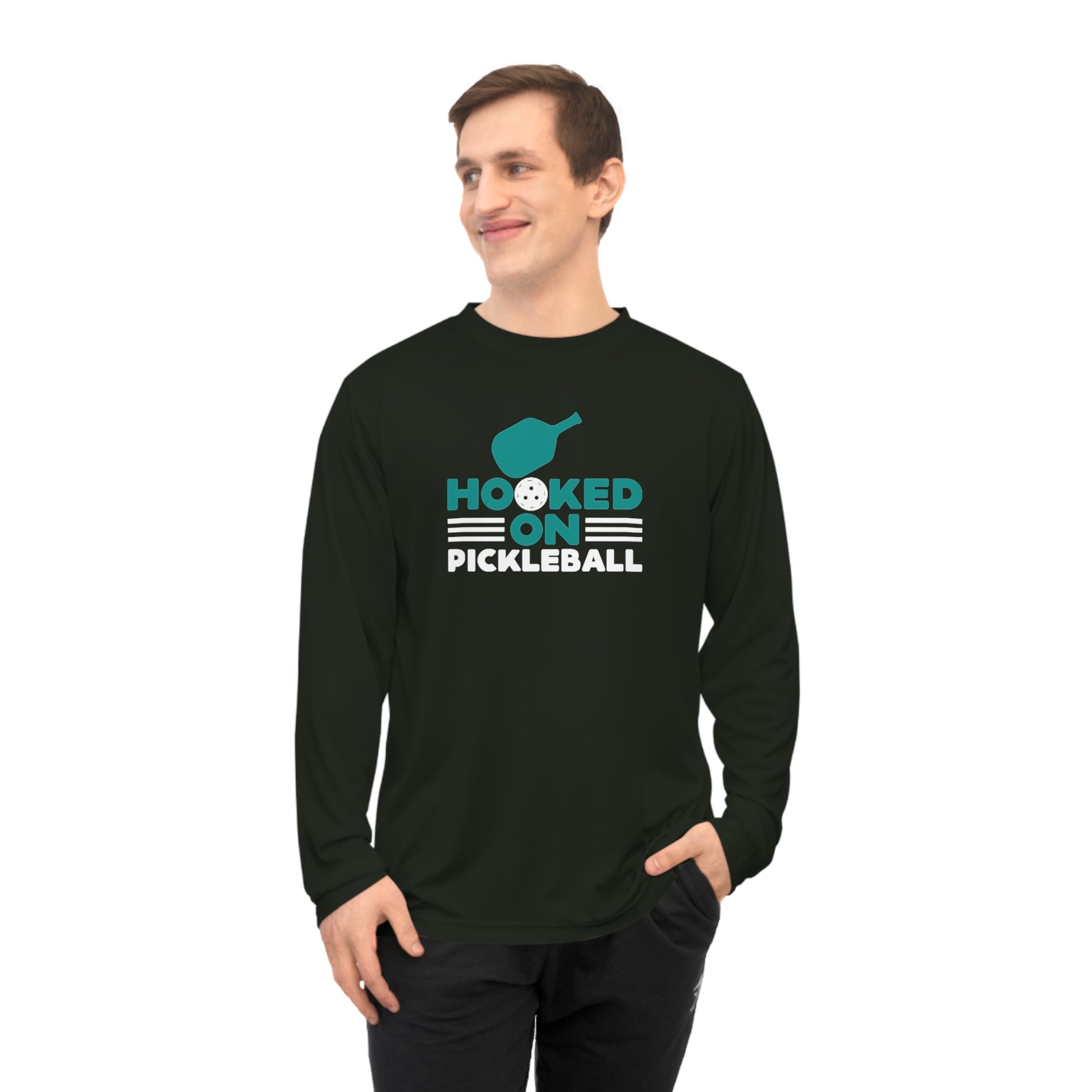 Men's Lightweight Pickleball Long Sleeves top - Hooked on Pickleball