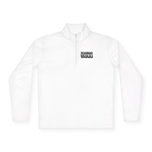 Men's Durable Pickleball Pullover - Pickleball Pop Blocks White