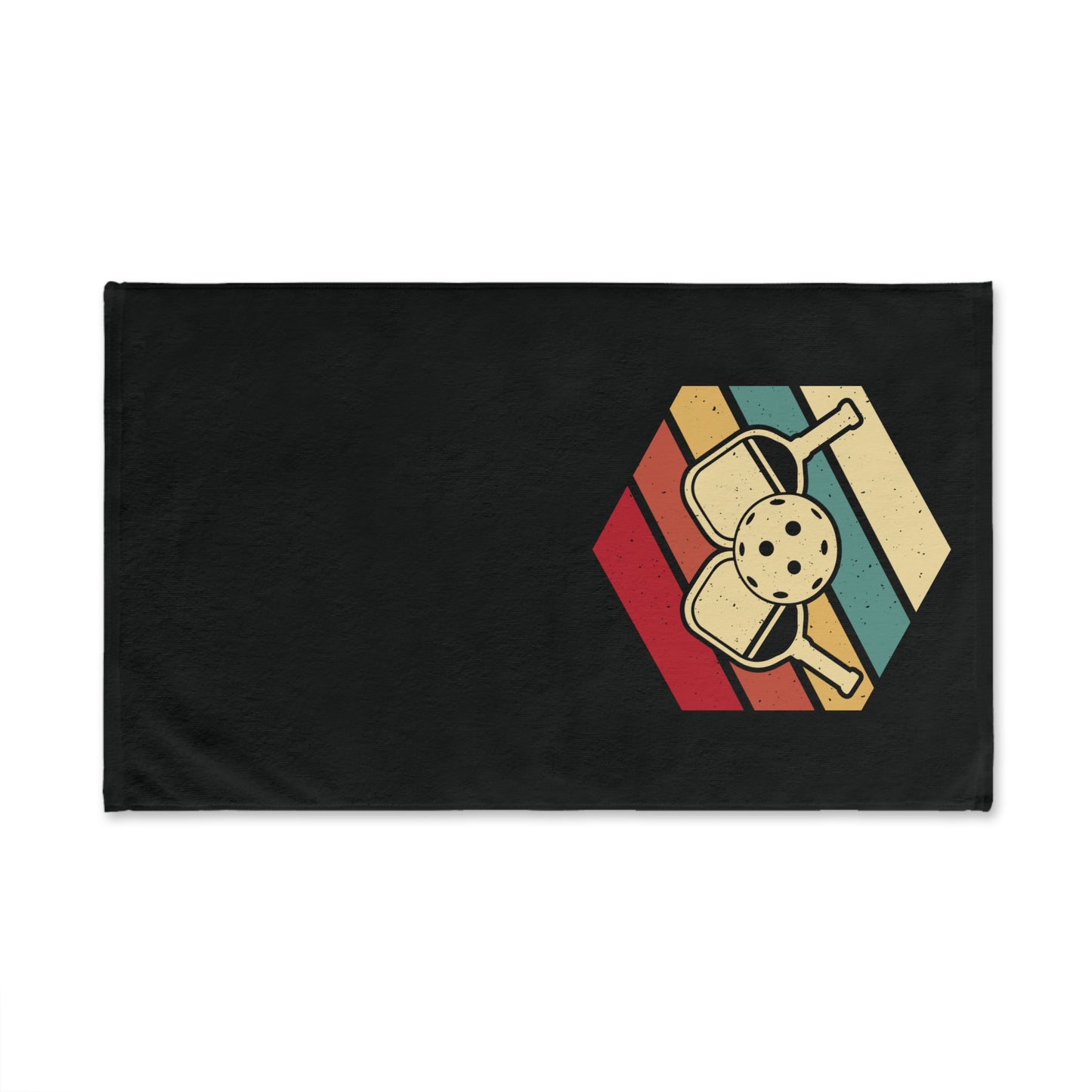 Pickleball Durable Hand Towel - Paddle and Ball Retro