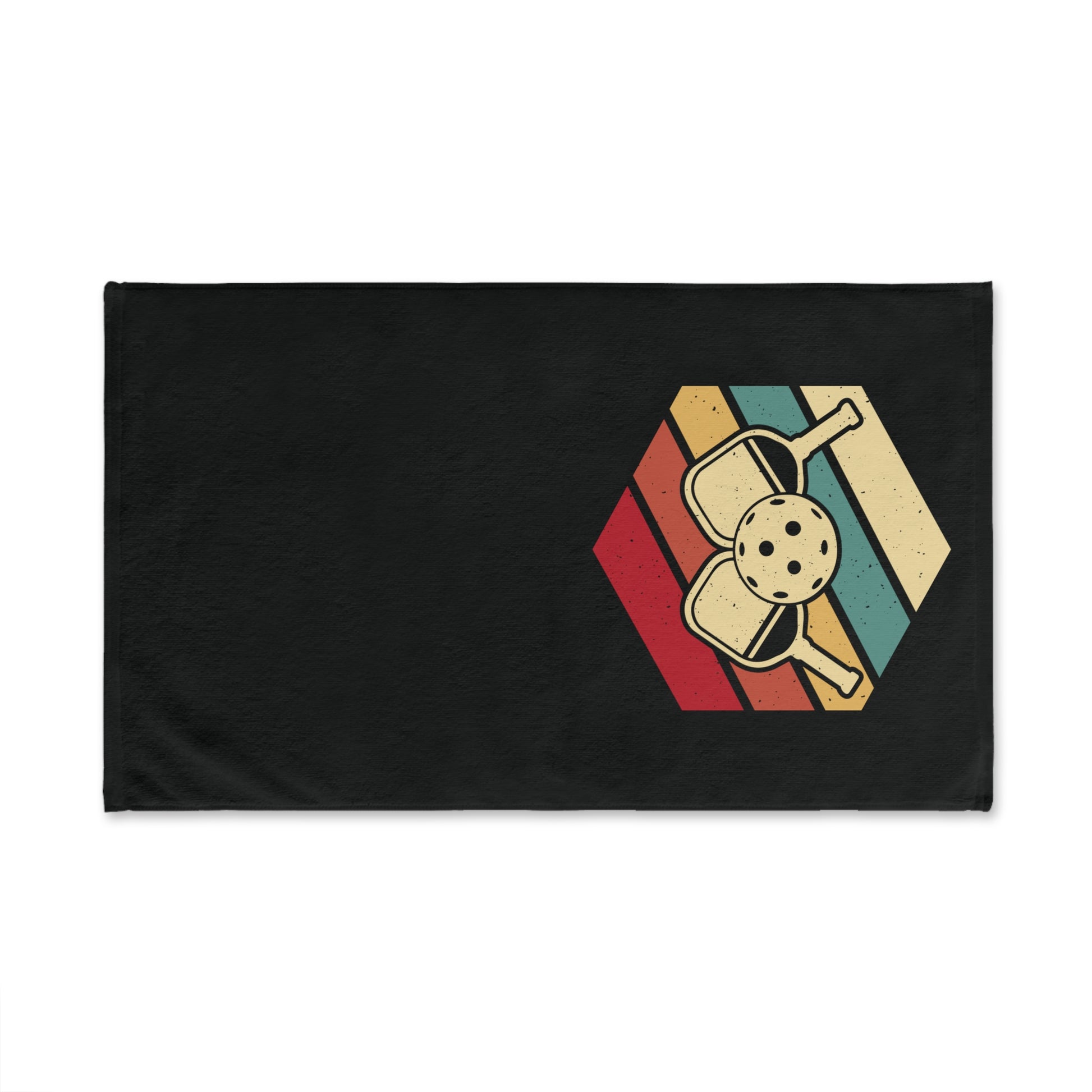 Pickleball Durable Hand Towel - Paddle and Ball Retro