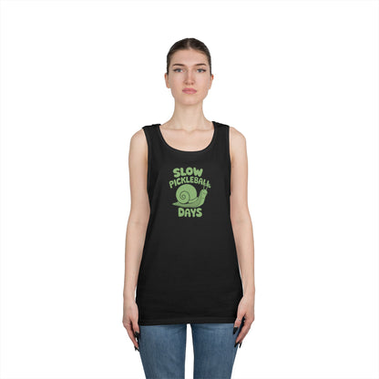 Women's Cute Pickleball Tank Top - Slow Pickleball Days