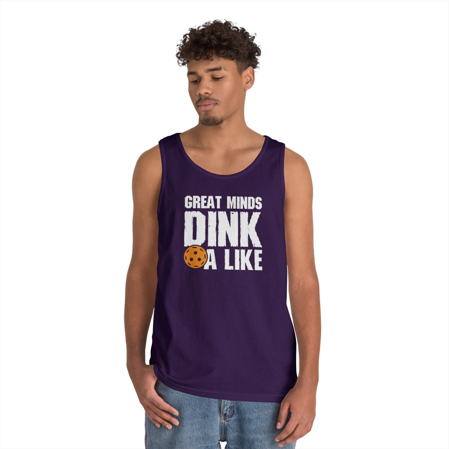 Men's Bold Pickleball Tank Top - Great Mind Dink a Like