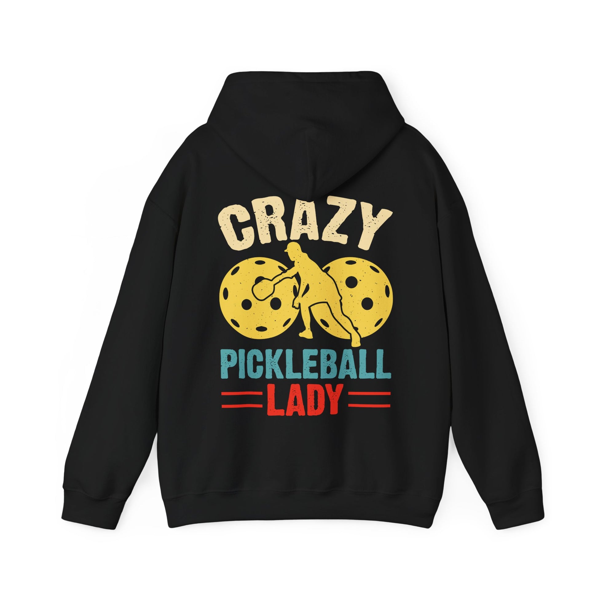 Women's Eye-Catching Pickleball Hoodie - Crazy Pickleball Lady