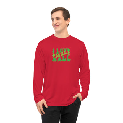 Men's Lightweight Pickleball Long Sleeves top - I Love Pickleball