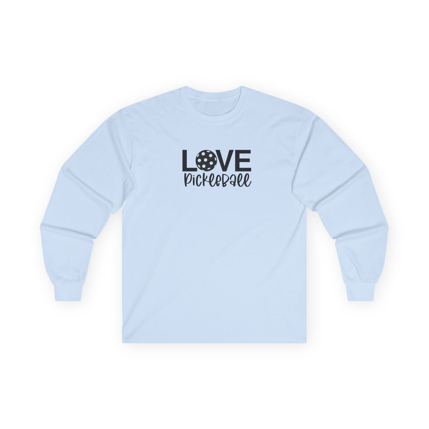 Women's Comfy Pickleball Long Sleeves top - Love Pickleball Blue