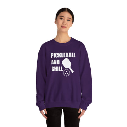 Women's Stylish Pickleball Sweatshirt - Pickleball and Chill