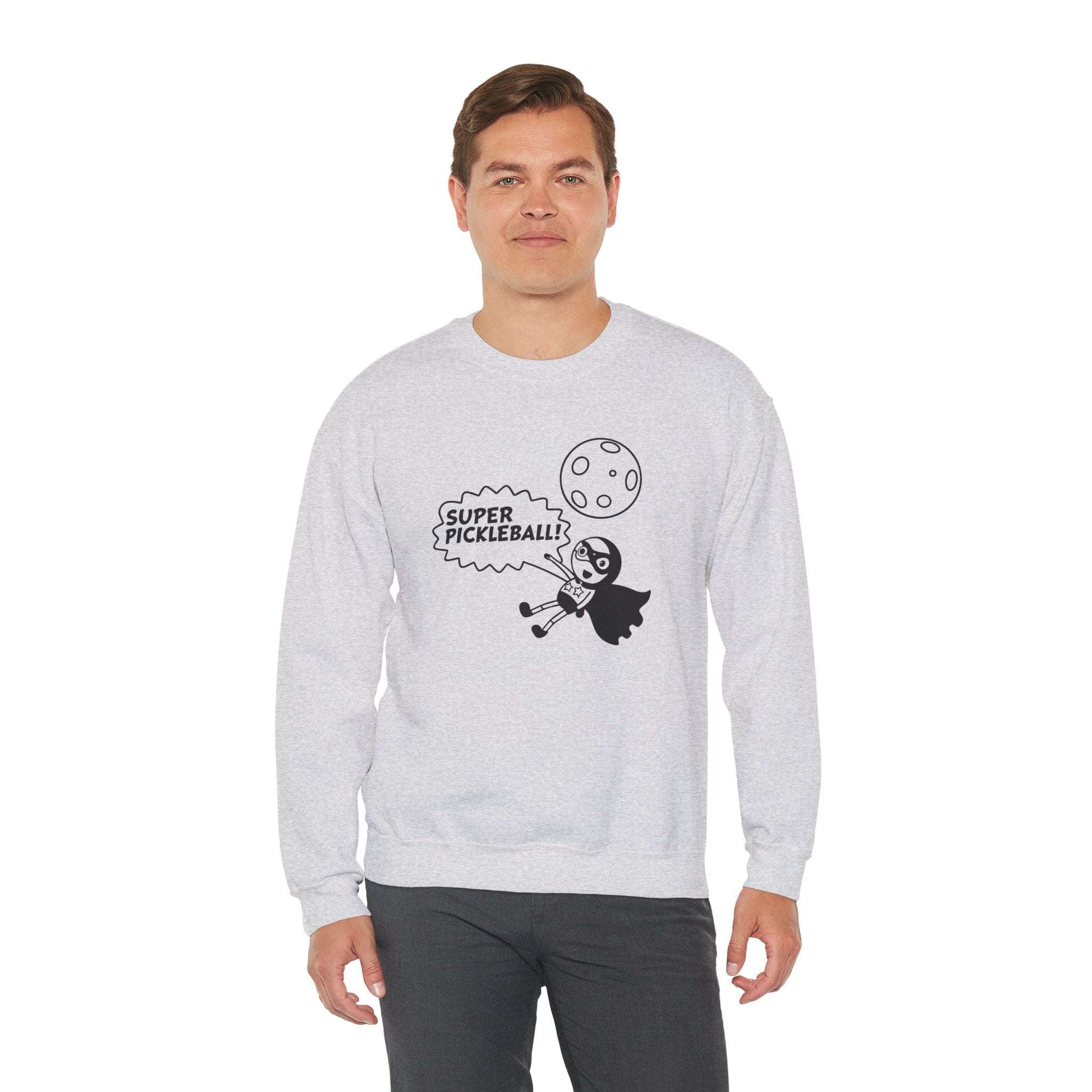 Men's Quirky Pickleball Sweatshirt - Super Pickleball