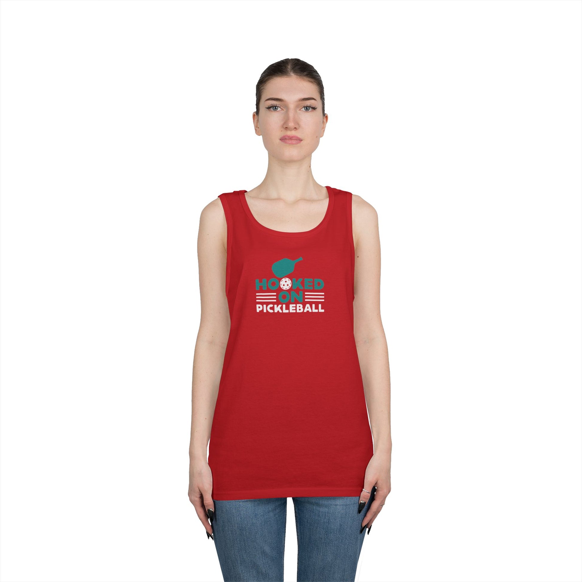 Women's Quirky Pickleball Tank Top - Hooked On Pickleball