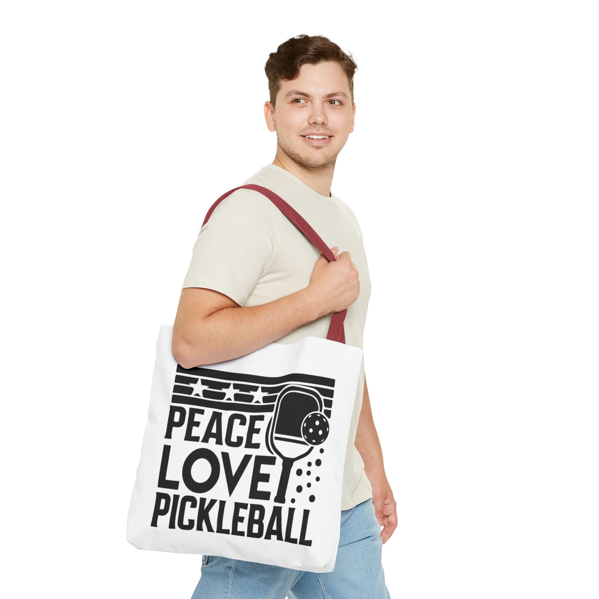 Pickleball Bold Tote Bag - Peace Love Pickleball