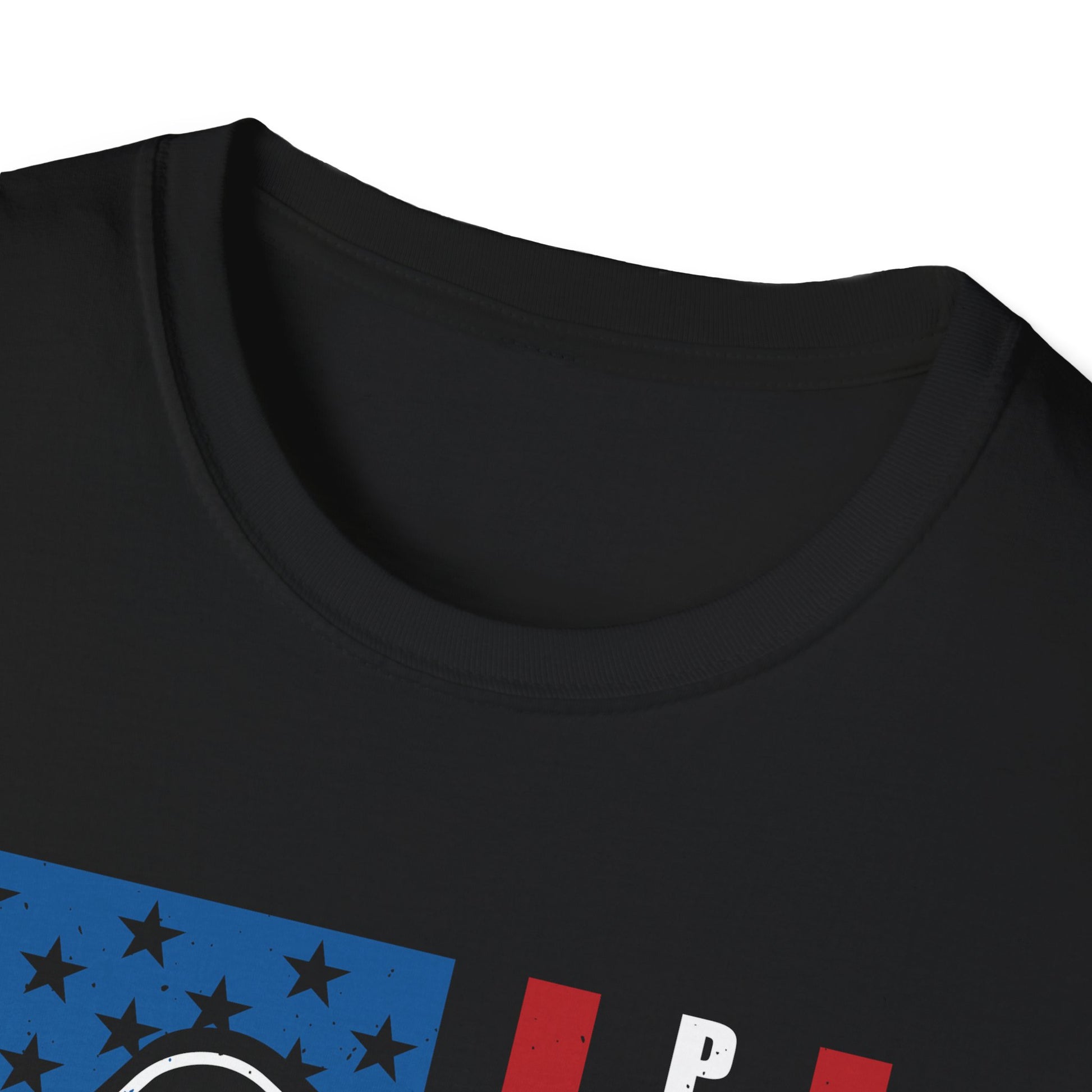 Women's Bold Pickleball T-shirt - Pickleball with American Flag