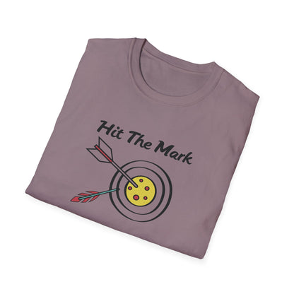 Men's Quirky Pickleball T-shirt - Hit the Mark with Pickleball