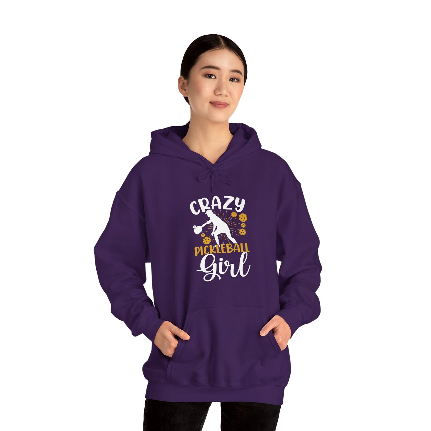 Women's Funny Pickleball Hoodie - Crazy Pickleball Girl