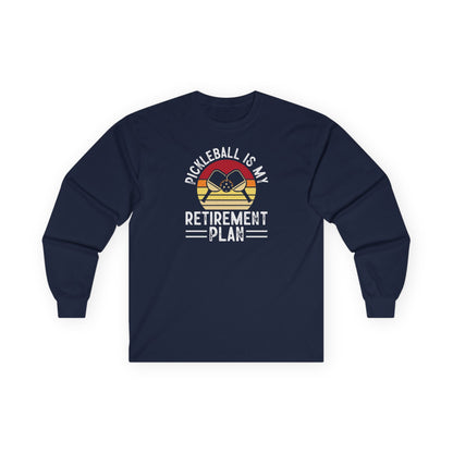 Men's Pickleball Long Sleeves top - Pickleball Is My Retirement Plan Navy