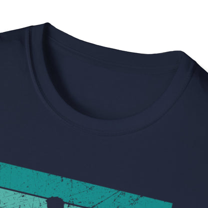 Men's Eye-Catching Pickleball T-shirt - Pickleball Guy Retro