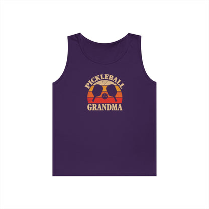 Women's Durable Pickleball Tank Top - Pickleball Grandma Purple