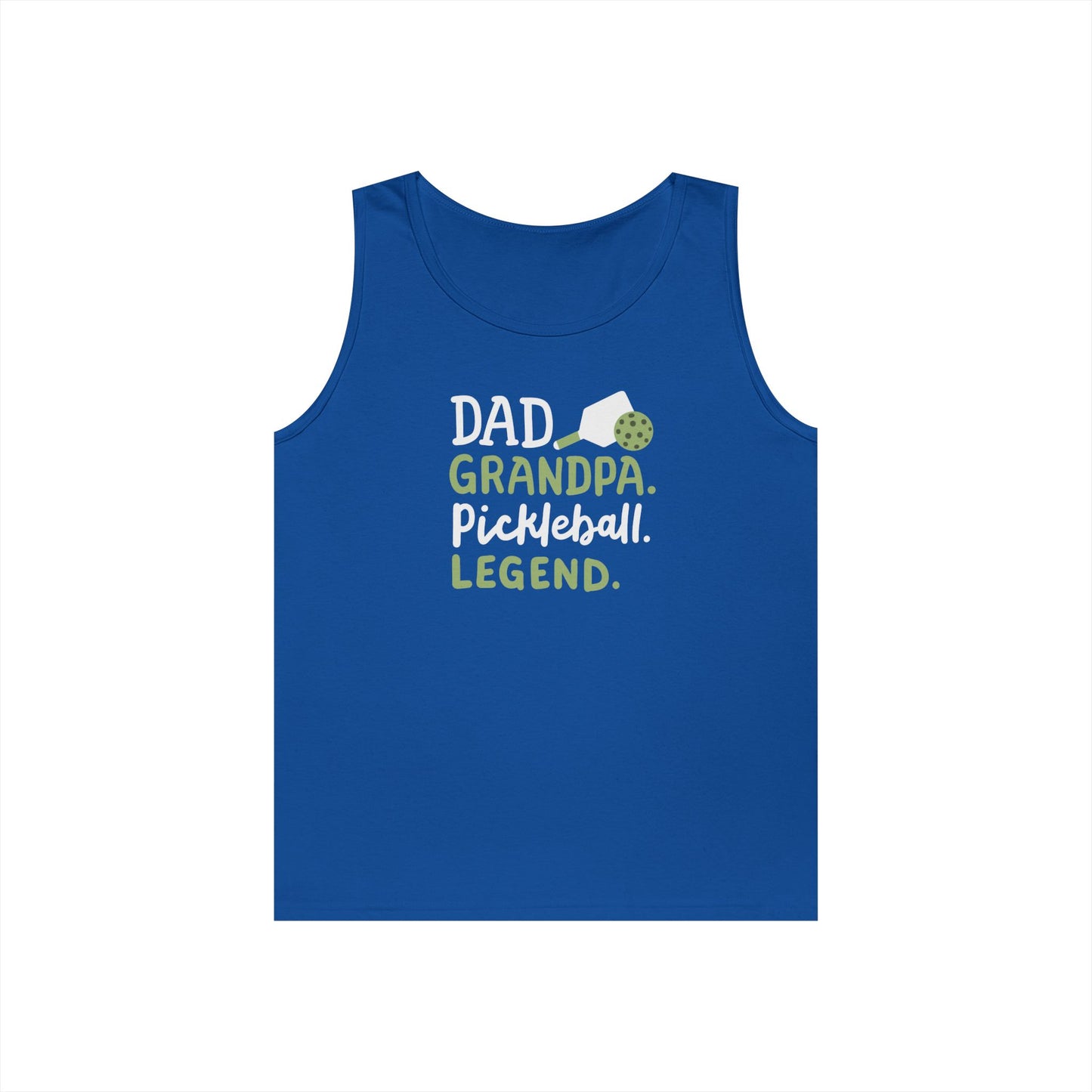 Men's Cool Pickleball Tank Top - Dad Grandpa Pickleball Legend Royal