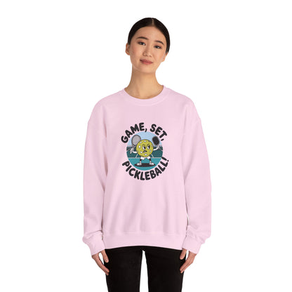 Women's Cute Pickleball Sweatshirt - Game, Set, Pickleball