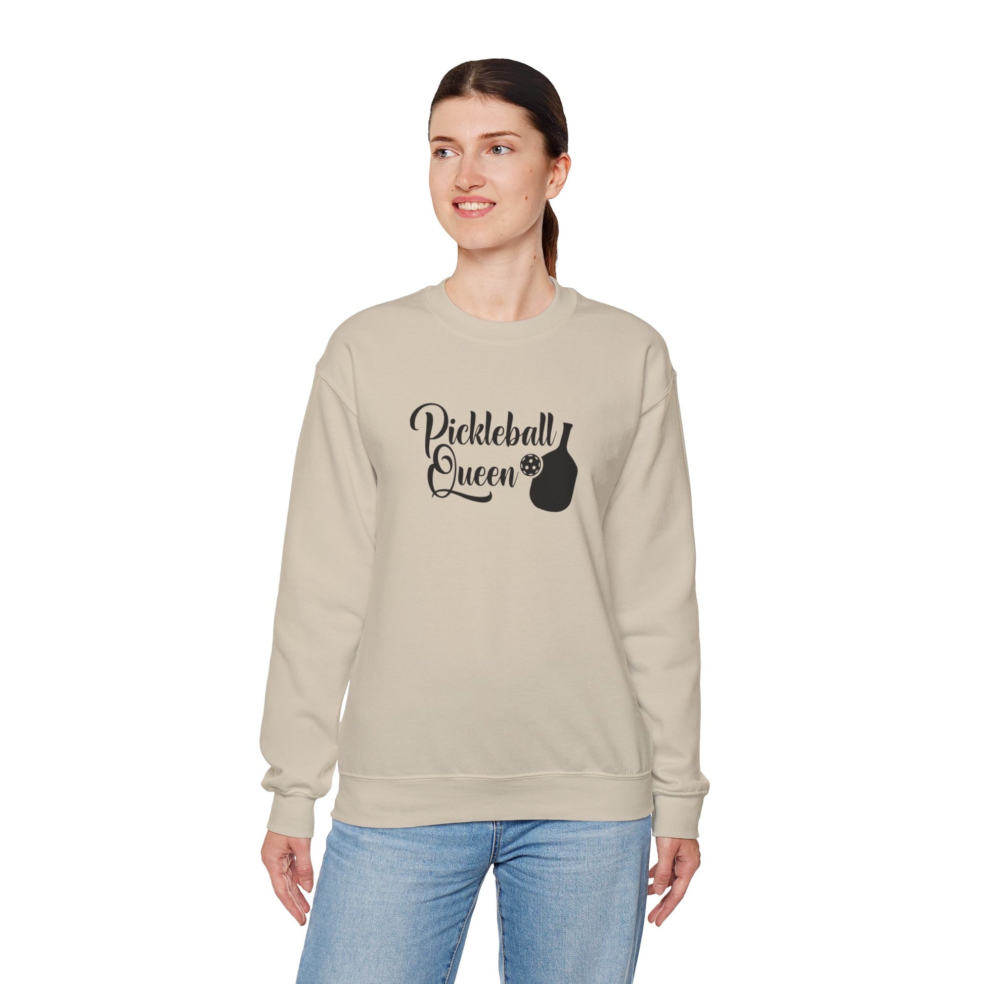 Women's Cute Pickleball Sweatshirt - Pickleball Queen