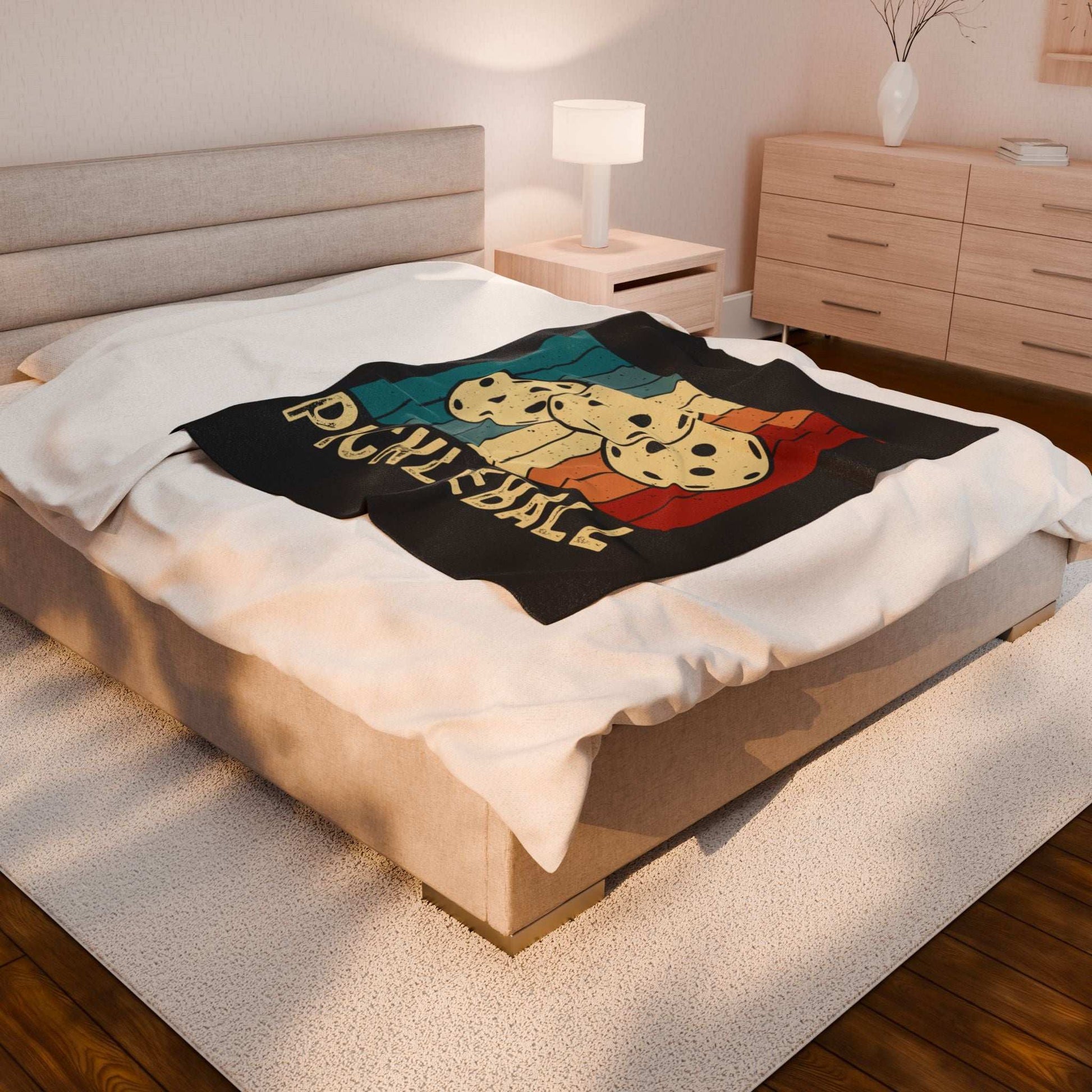 Pickleball Eye-Catching Blanket - Pickleball Retro