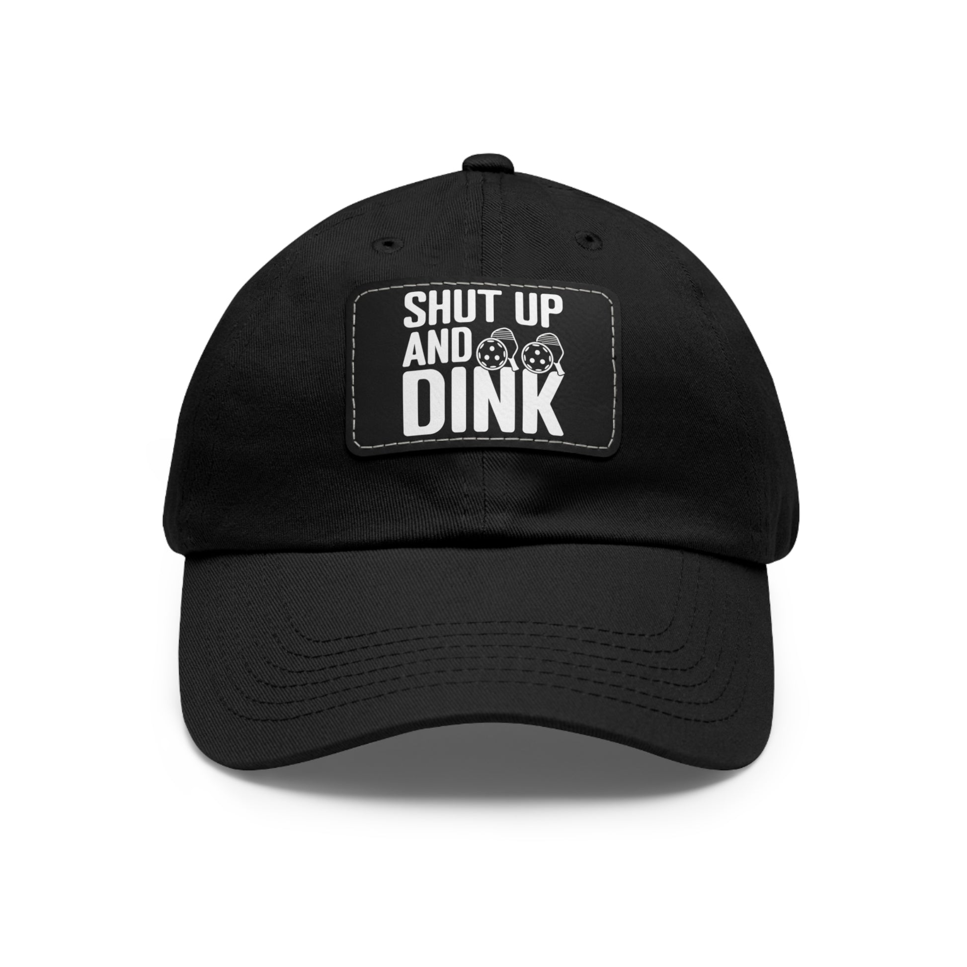 Pickleball Funny Cap - Shut Up and Dink Black