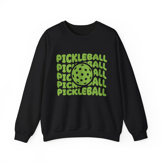 Men's Fun Pickleball Sweatshirt - Pickleball Pop Black